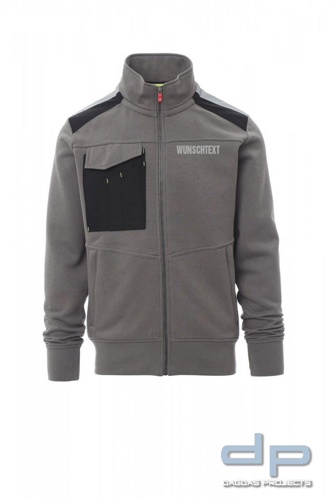 Payper Sweat Jacke Behörde "WORK 2.0" in verschiedenen Farben mit Wunschaufdruck