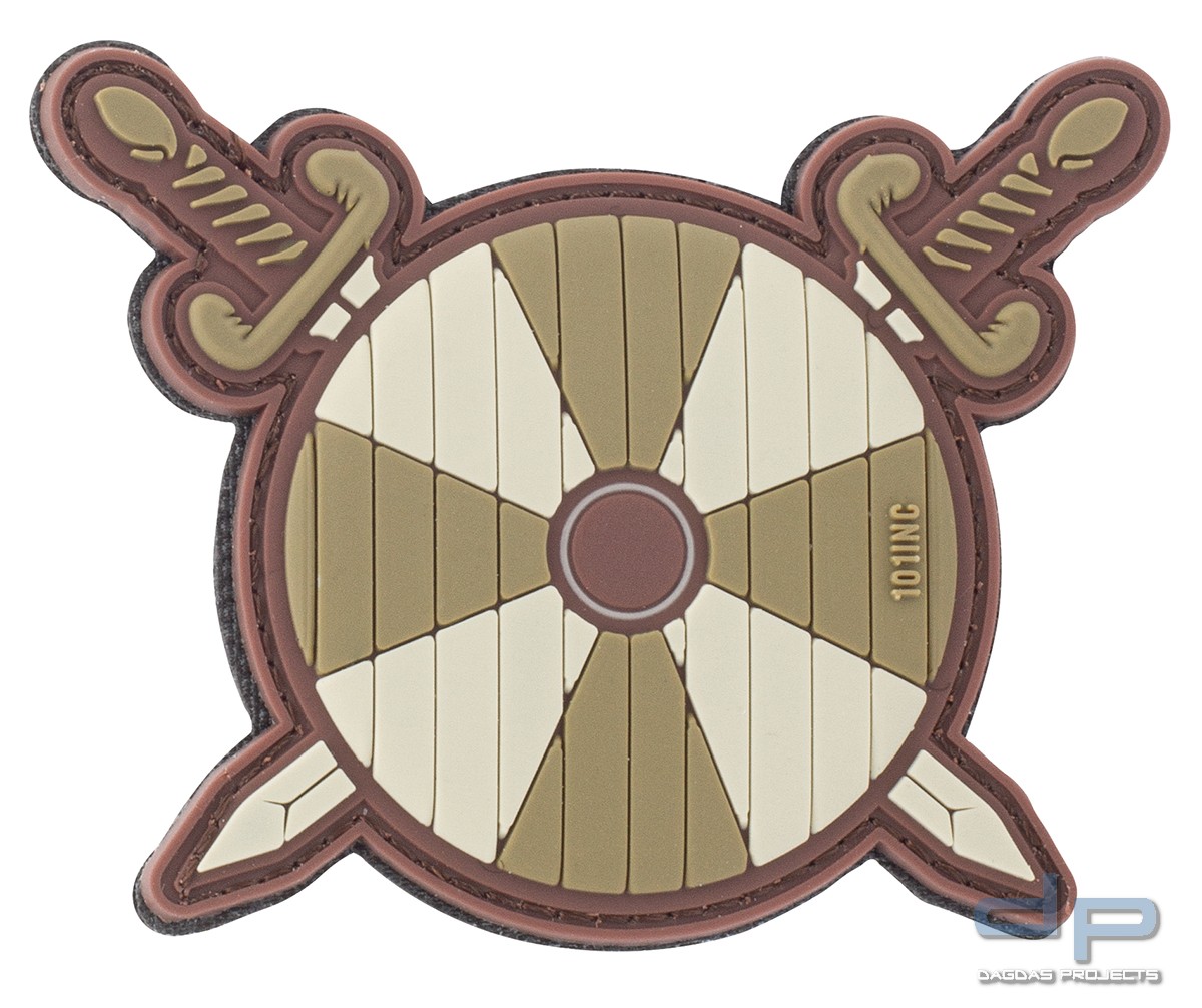 3D RUBBER PATCH VIKING SHIELD & SWORDS