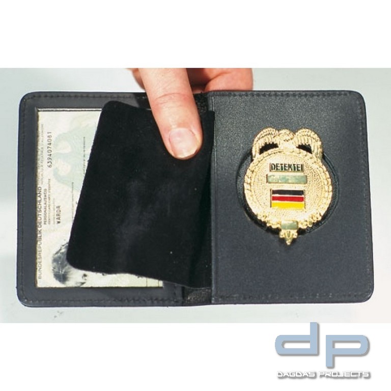 Leder Dienstausweistasche Modell "Deutsche Polizei"