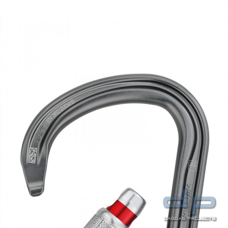 Petzl® Karabiner "WILLIAM", Screw Lock, leicht, asymmetrisch