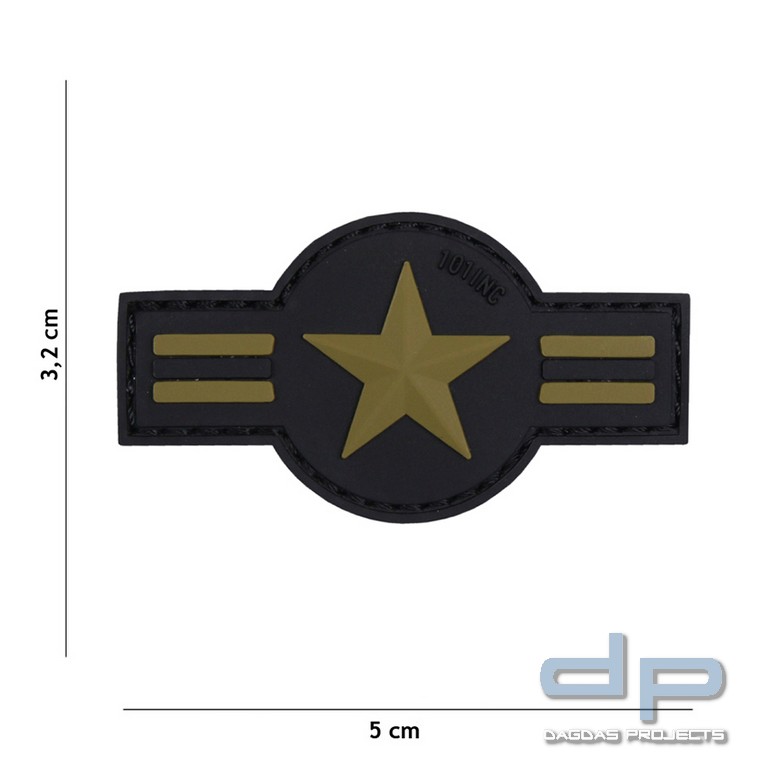 Emblem 3D PVC U.S. Air Force grün