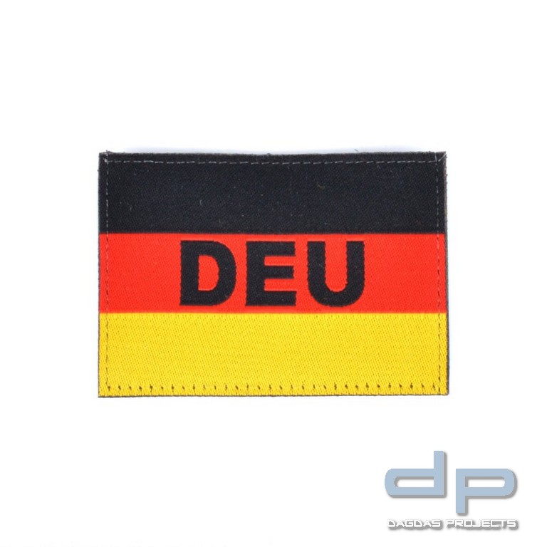 Klettabzeichen Deutschland Flagge - Textil (70 x 50 mm)