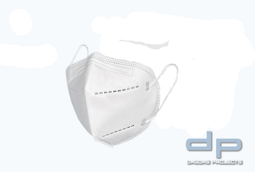Vollzertifizierte FFP2 Maske Filtrations-Gesichtsmaske einzeln (1 Stück)