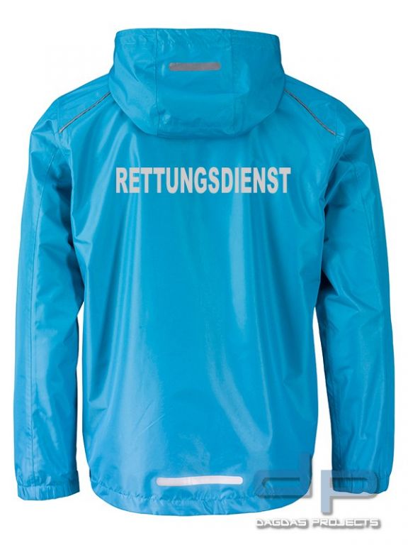 Ladies’ Rain Jacket Regenjacke Windbreaker mit Wunschaufdruck in Reflex Silber in verschiedenen Farb