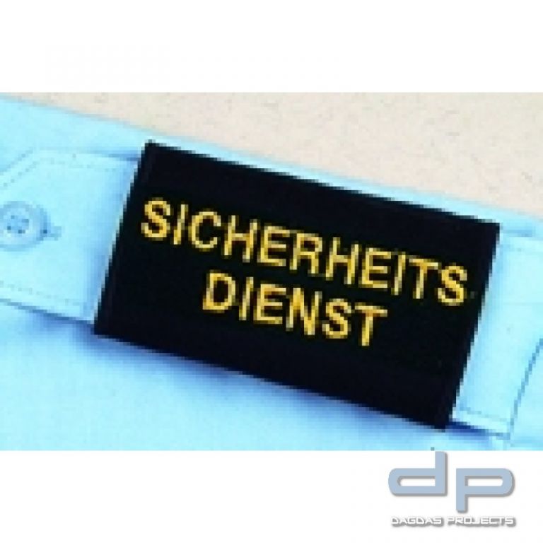 Schulterschlaufen Paar SICHERHEITSDIENST Gelb passend für Pilotenhemden