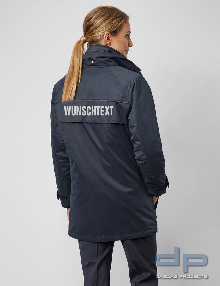 Behörden Parka für Damen mit Aufdruck nach Wunsch in reflex silber