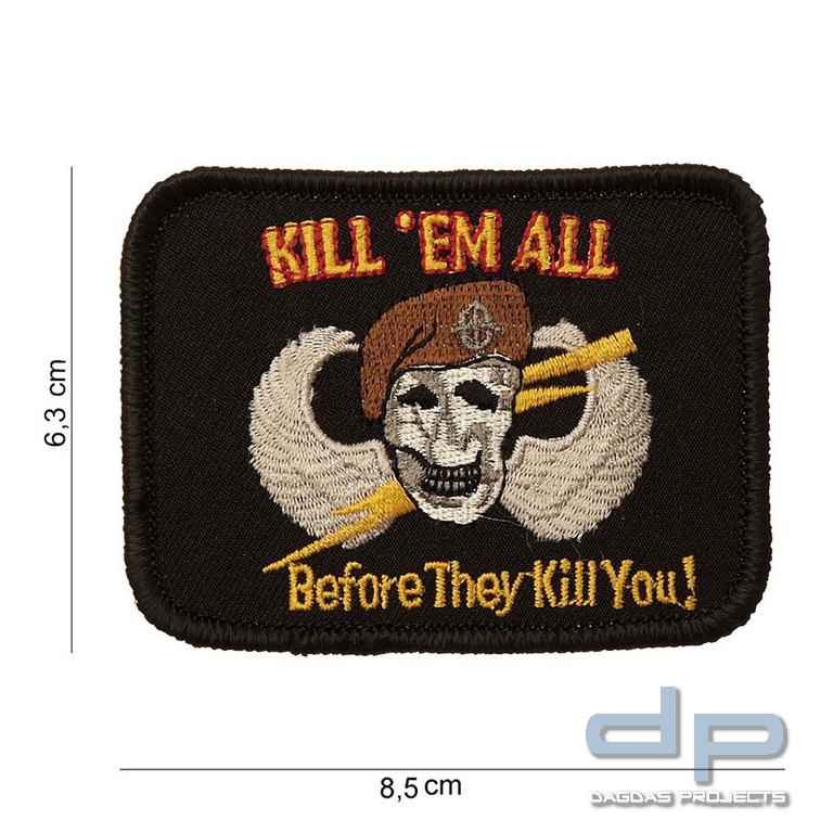Emblem Stoff Kill'em all
