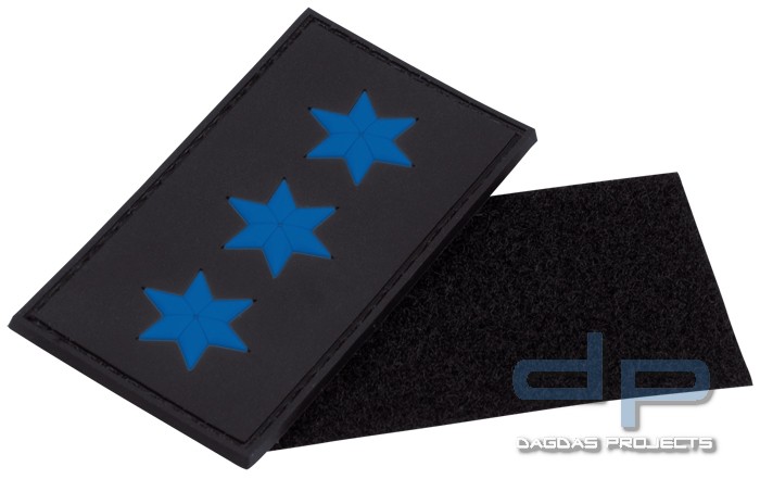 3D Dienstgradabzeichen Polizeiobermeister (3 Sterne)
