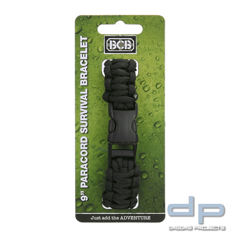 BCB Paracord 9 Zoll schwarz CM073B