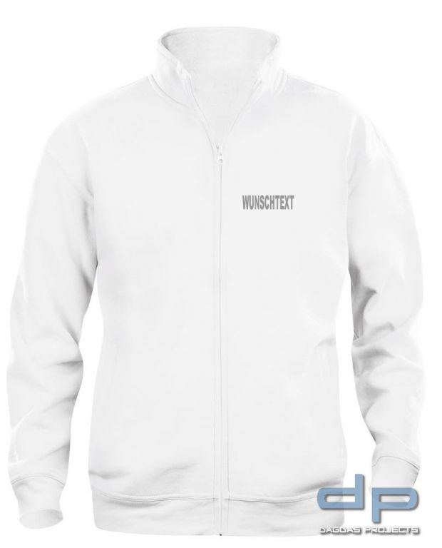 Sweat Jacke Behörde mit Wunschaufdruck in verschiedenen Farben