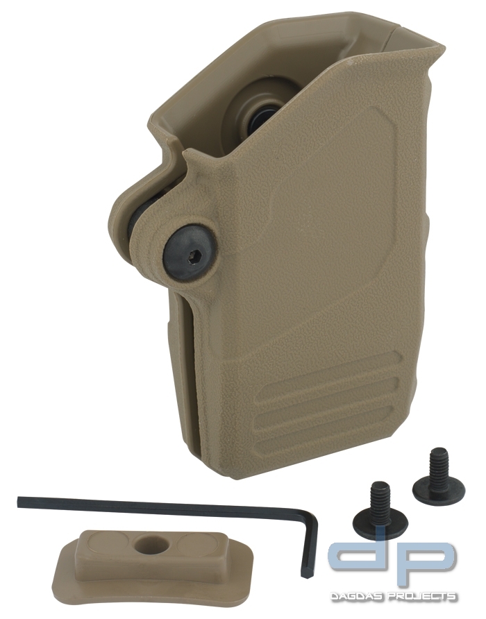 Radar Magazinhalter 9 mm für Oberschenkelplattform in verschiedenen Farben