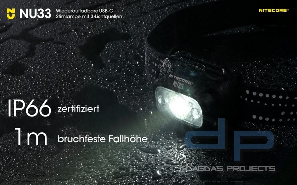 NITECORE NU33 (KOPFLAMPE)
