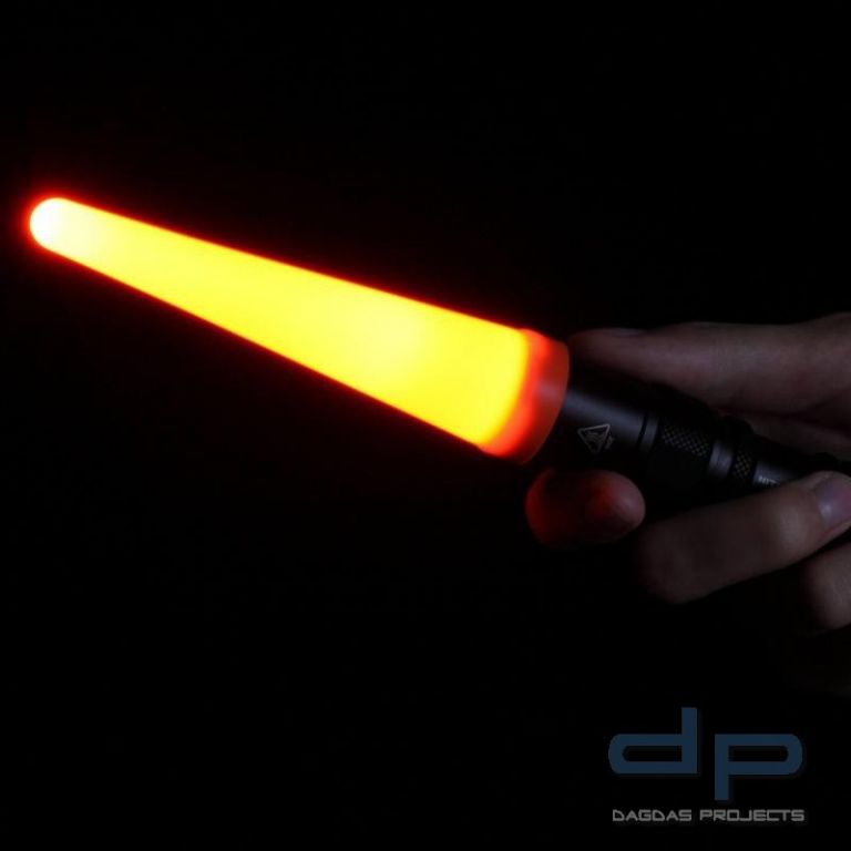 NiteCore® Warnaufsatz für Taschenlampen mit 25mm Kopfdurchmesser passend für die Modelle: NCP12 und