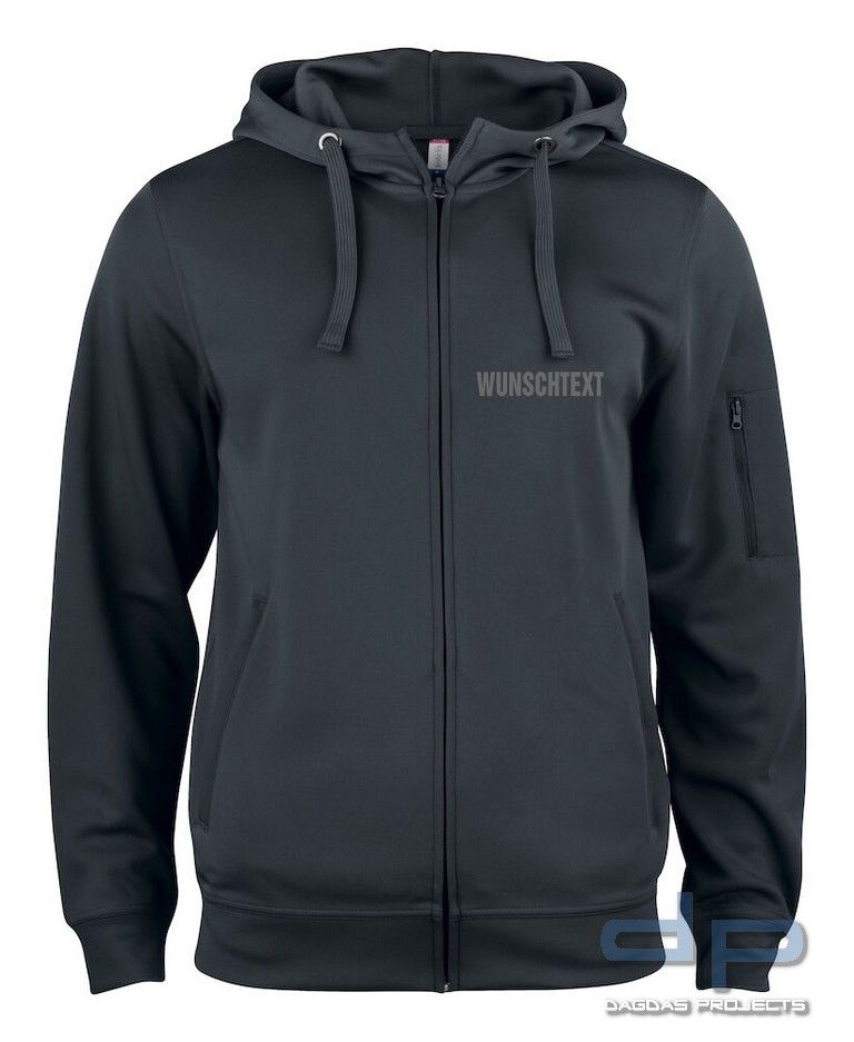 Basic Active Hoody Full Zip in verschiedenen Farben mit Wunschaufdruck