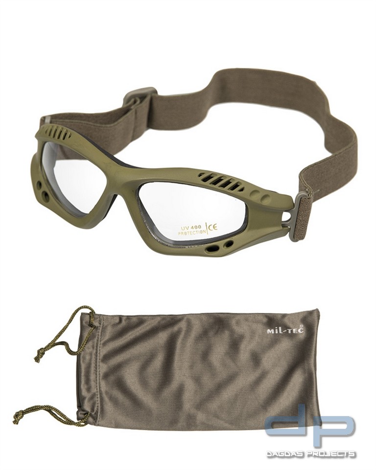 COMMANDO BRILLE AIR PRO OLIV KLAR 2 Stück