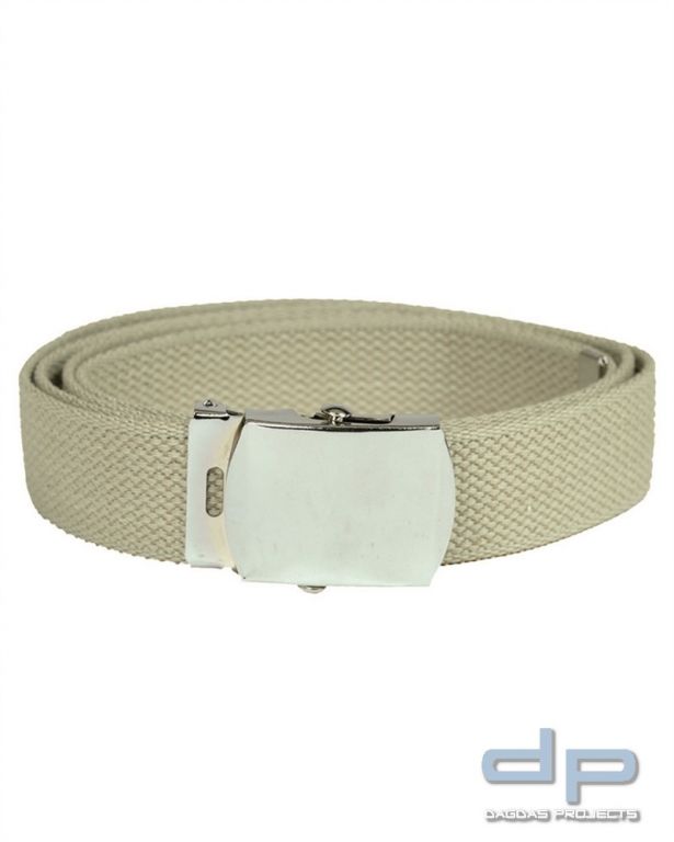 US Hosengürtel Cotton khaki VPE 10