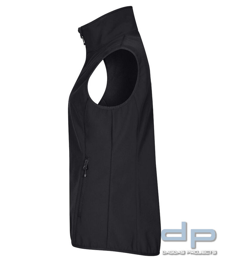 Behörden Classic Softshell Vest Lady in verschiedenen Farben mit Aufdruck nach Wunsch auf Brust und