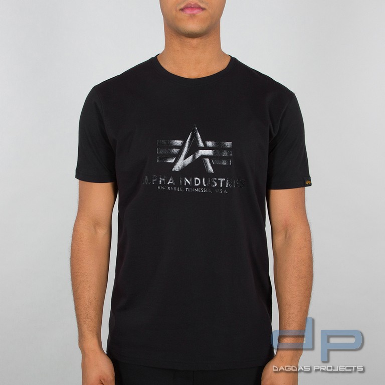 Alpha Industries T-Shirt  Vinyl Logo T Farbe schwarz