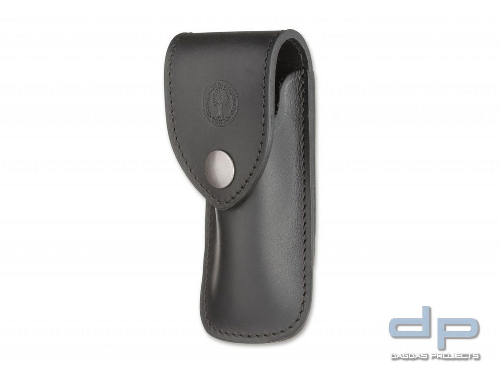 Französisches Leder-Etui Schwarz Klein