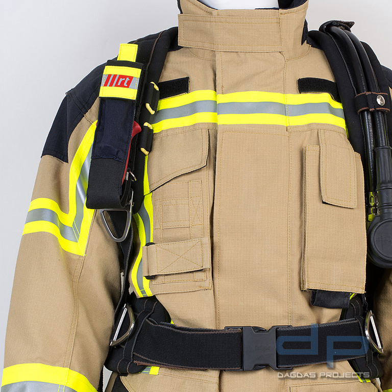 rescue-tec Holster Heidelberg flammfest, Aramid / rtx® 950, Befestigung am Schultergurt