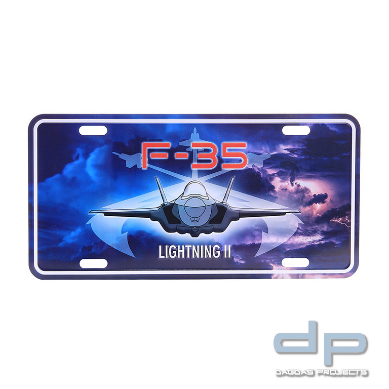 Nummernschild F-35 Lightning II