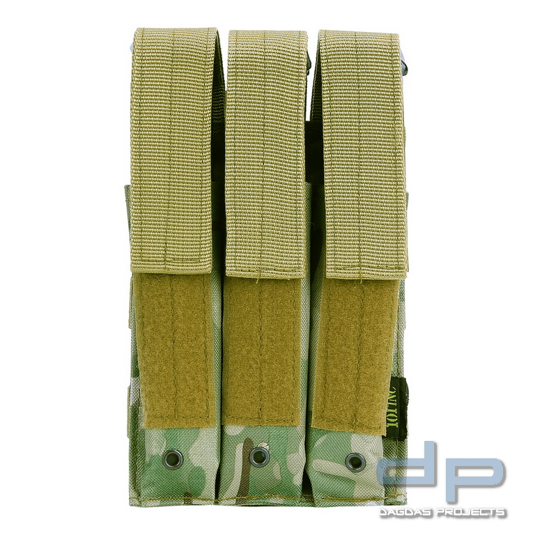 Molle Side Arm Tasche für 3 Magazine mit Verschluß in verschiedenen Farben