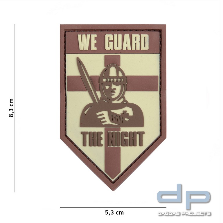 Emblem 3D PVC We guard the night coyote