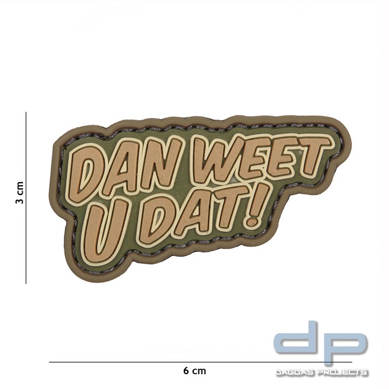 Emblem 3D PVC Dan Weet U Dat coyote