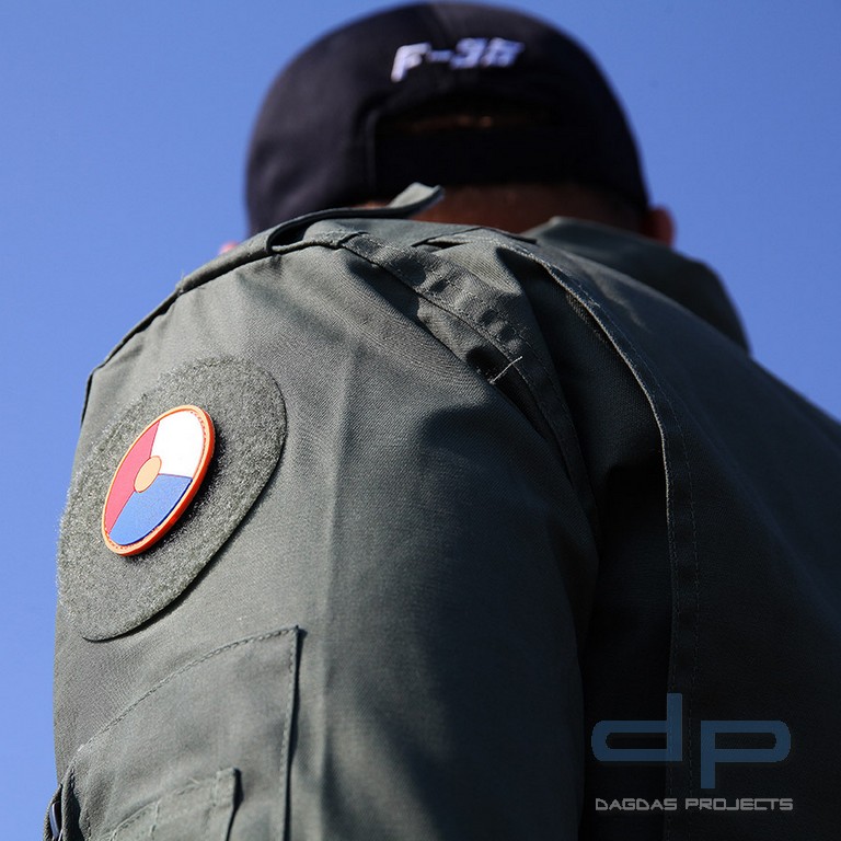 Piloten overall in Sage Green und Schwarz