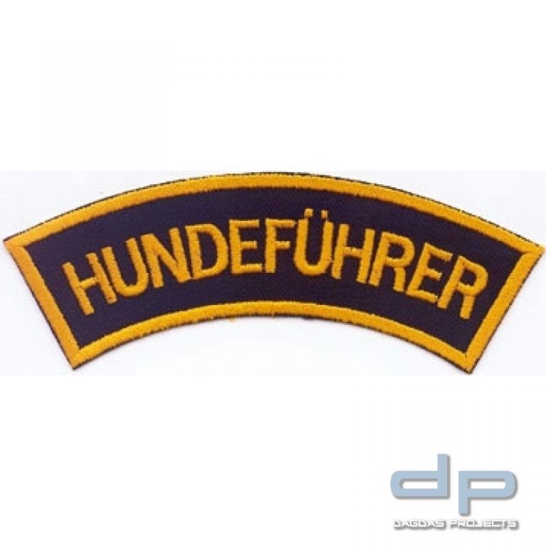 Hundeführer Stoffabzeichen aus 100% Polyester