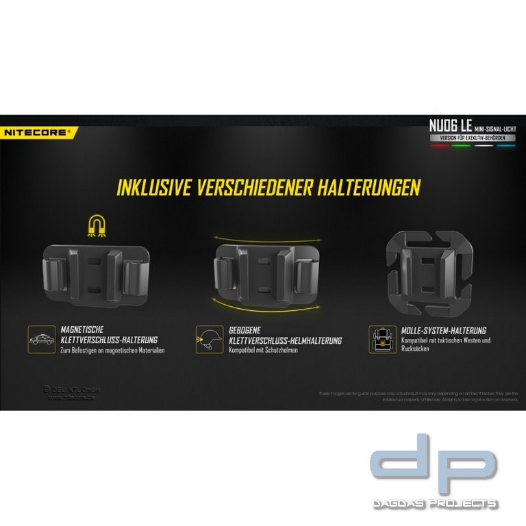 NiteCore® mehrfarbige Mini - Signalleuchte -NU06LE-