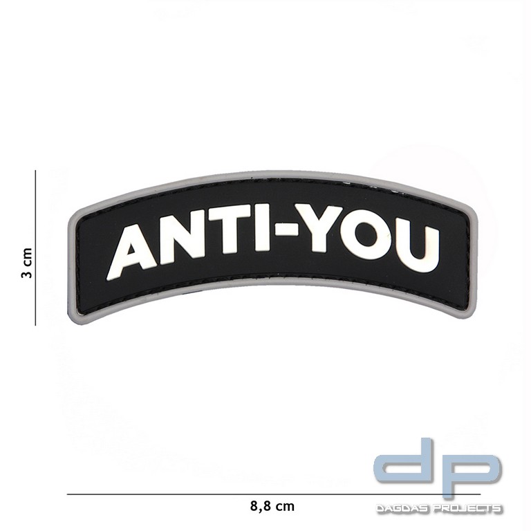 Emblem 3D PVC Anti-You schwarz
