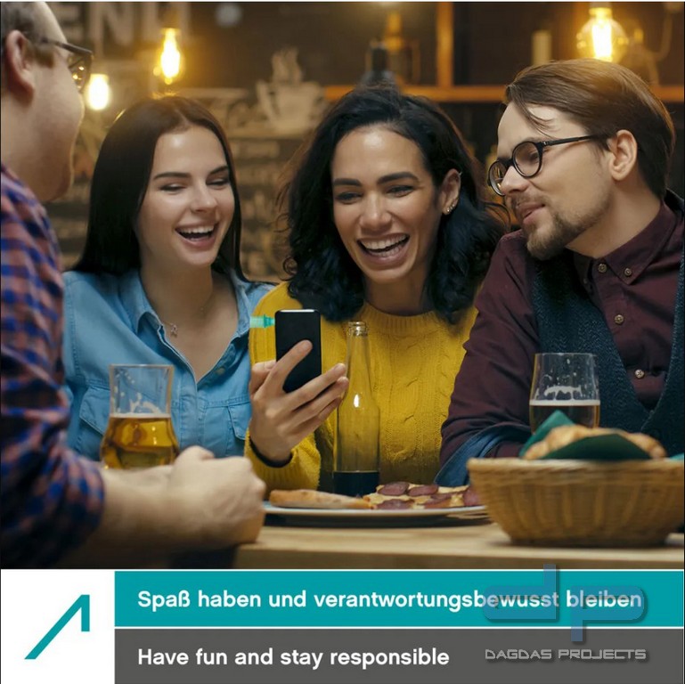 Alkoholtester ACE Neo (navy) mit elektrochemischem Sensor