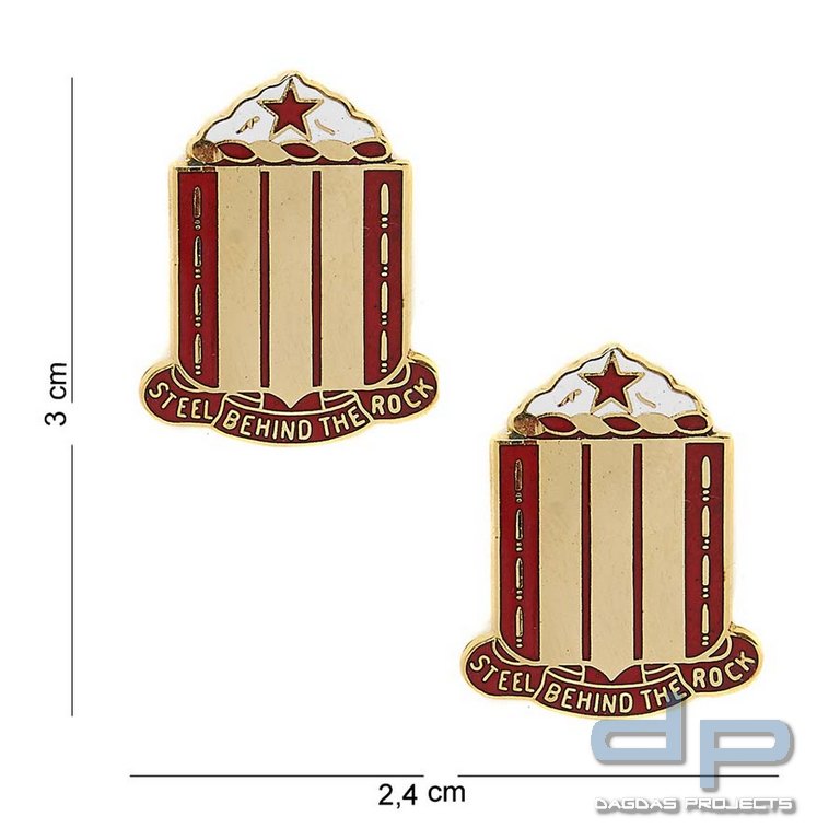 Emblem Metall 38th Field Artillery Regiment Steel