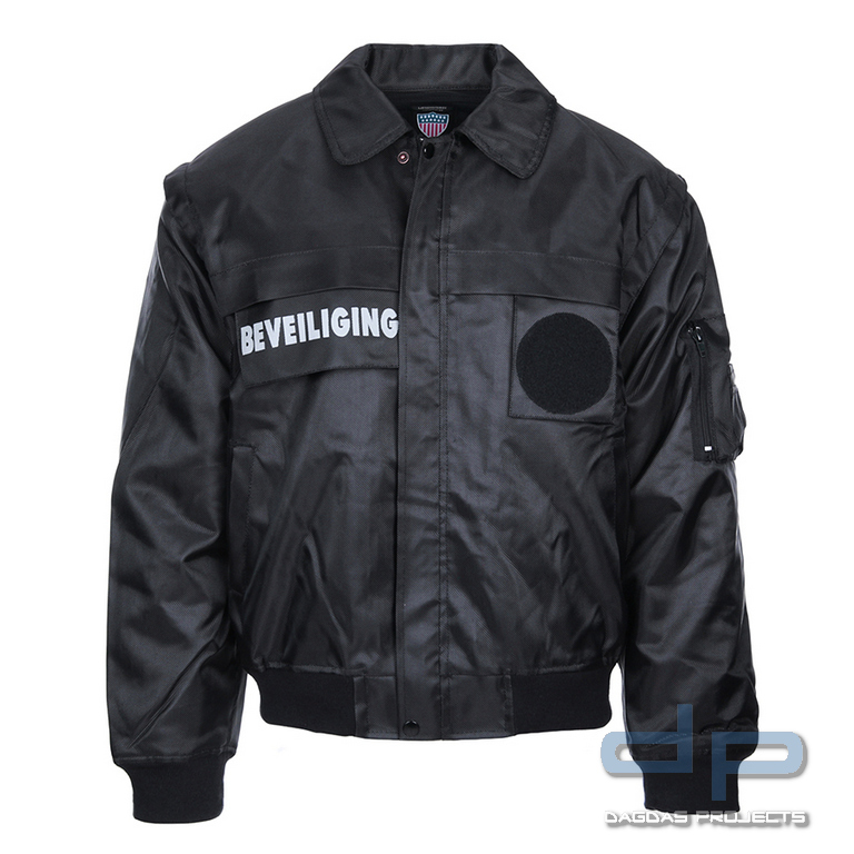 Security Jacke mit abnehmbaren ärmeln