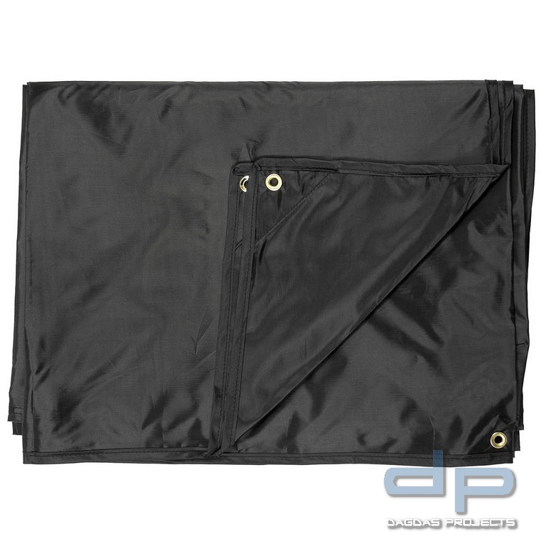 Mehrzweckplane, "Tarp", schwarz, ca. 300 x 300 cm