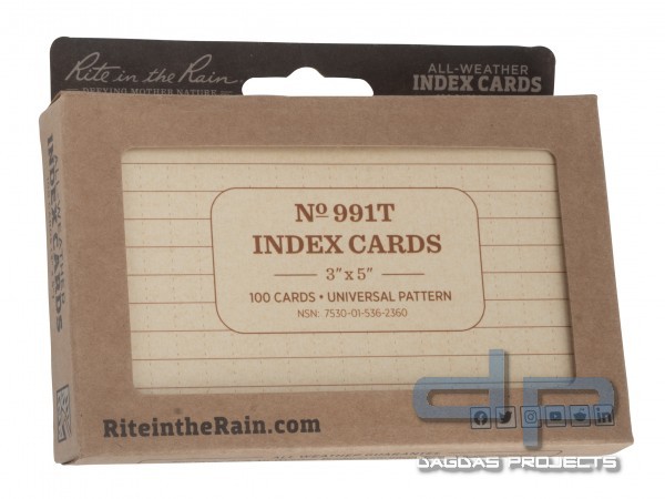 Rite In The Rain - Arm Band Cover (Set mit All-Weather Pen u. Index Cards)