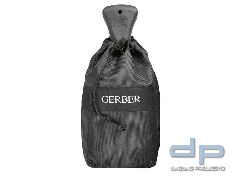Gerber GORGE SHOVEL, Klappspaten, Carbonstahl, glasfaserverstärkter Nylongriff