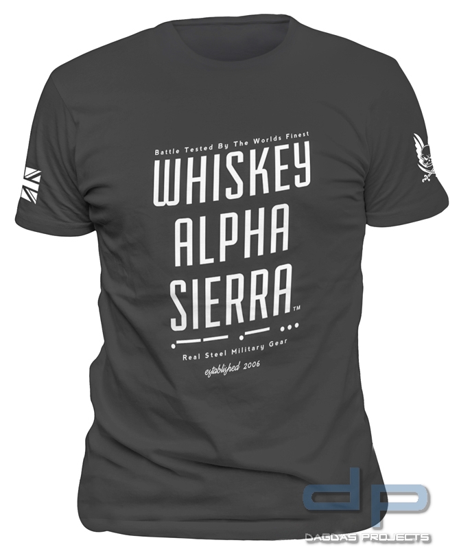 Whiskey Alpha Sierra T-Shirt in verschiedenen Farben