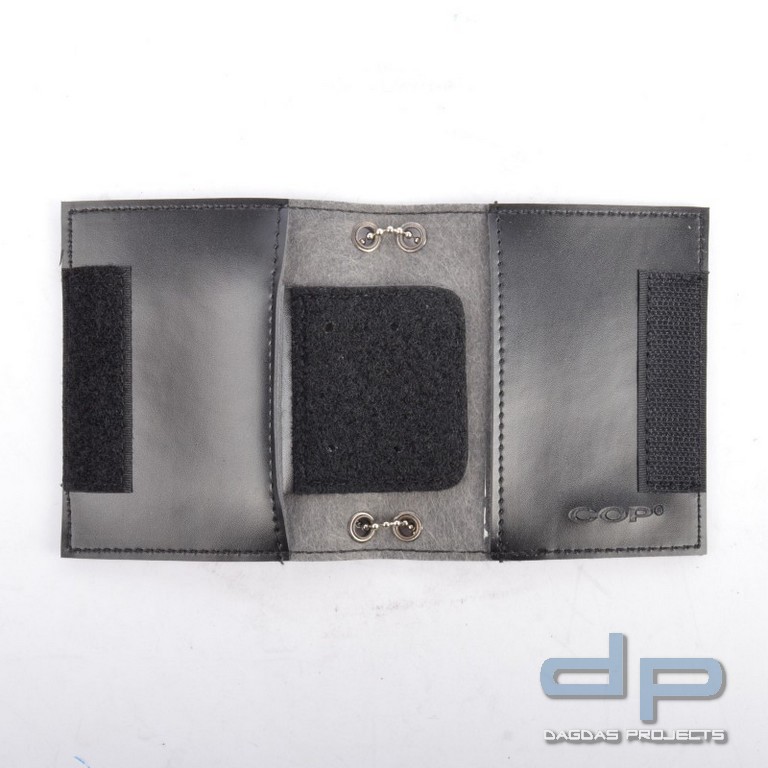 COP® Umhänge-Dienstausweismäppchen MIT DRUCK, Scheckkartenformat, Kunstleder