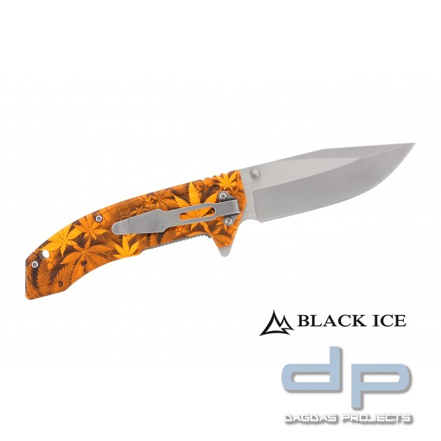 BLACK ICE Einhandmesser Ace Orange