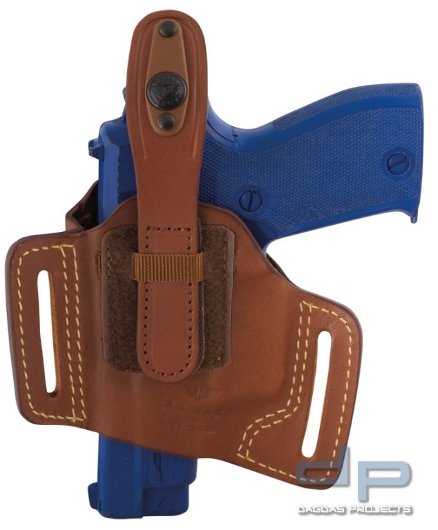 Radar Lederholster Slide Universal Braun - Rechts