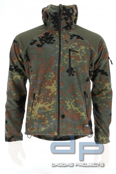 AB "Delta" Hoodie Fleece Jacke Flecktarn