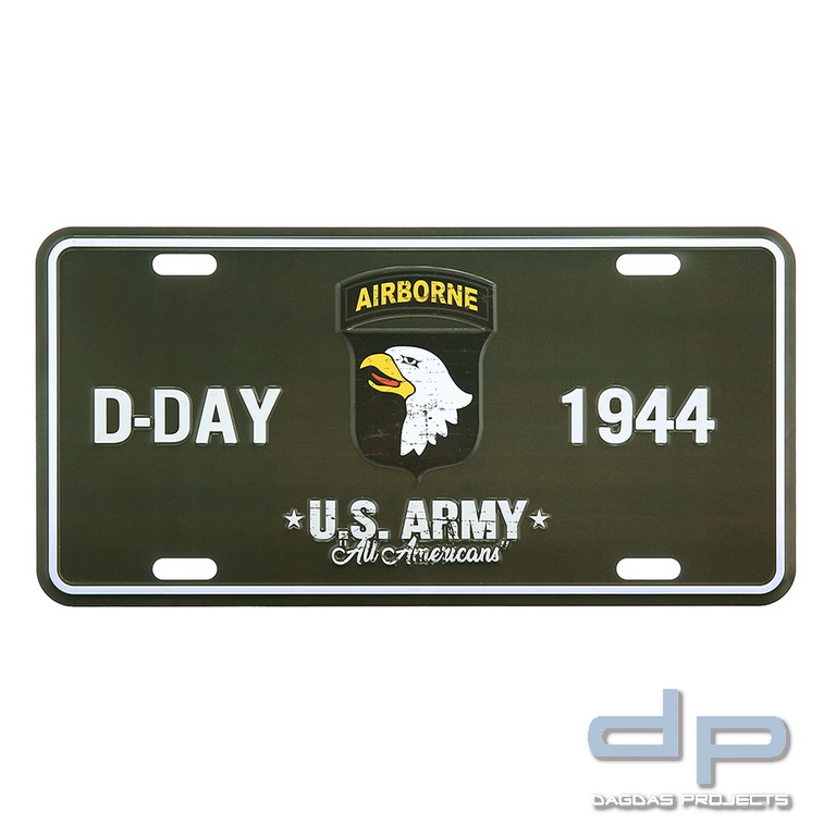 Nummernschild D-Day 1944 101st Airborne