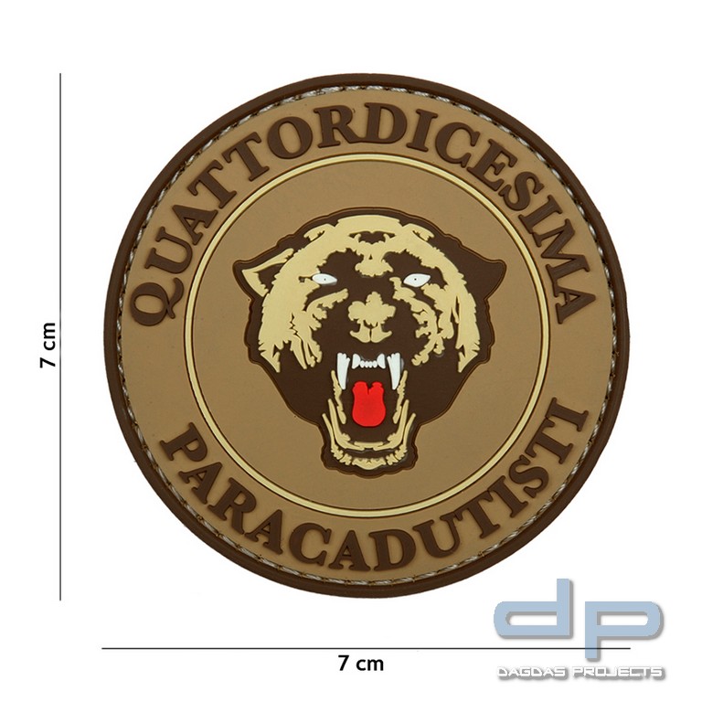 Emblem 3D PVC Paracadutisti coyote