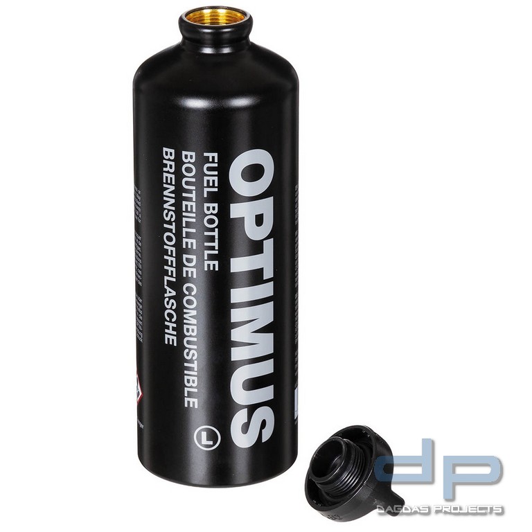 Brennstoffflasche, schwarz, "OPTIMUS", 600 ml