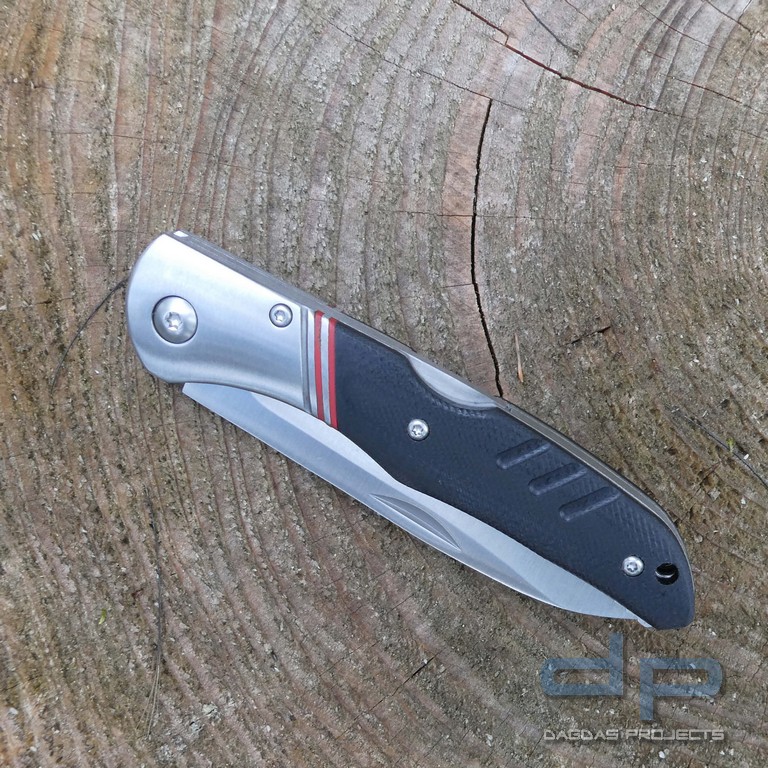 Taschenmesser G10 mit satinierten Edelstahlbacken
