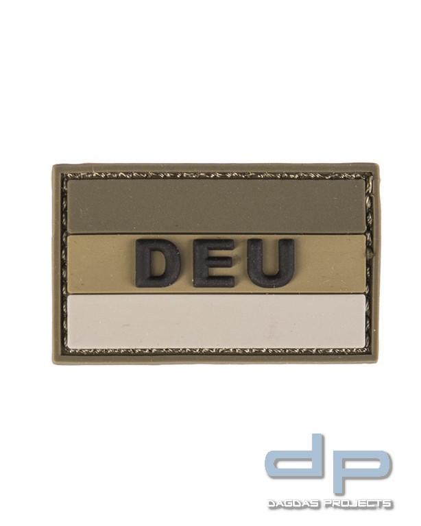 BW PATCH 3D ′DEU′ PVC M.KLETT OLIV LG VPE 10