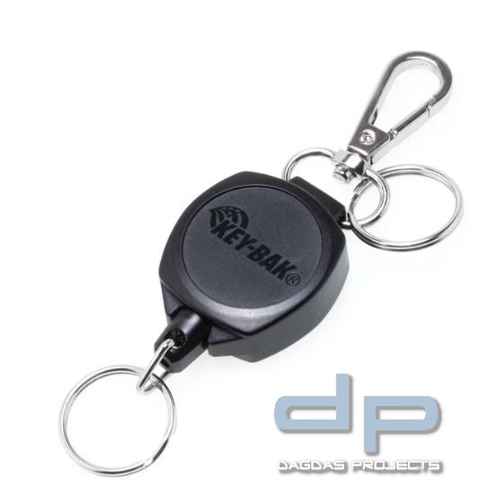 Key-Bak Snapback, Karabiner, 60-Kevlarseil, in verschiedenen Farben
