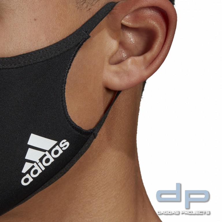 adidas® Mund/- Nasenmaske 3er Pack Größe: M/L